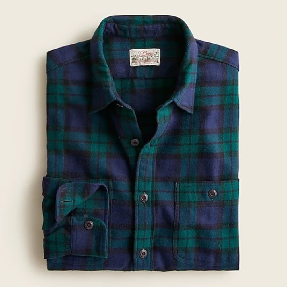 J Crew Slim Midweight Flannel